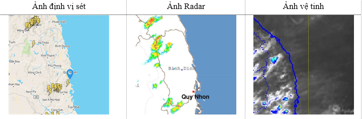 Tin cảnh báo dông sét (15h20 ngày 20/5)