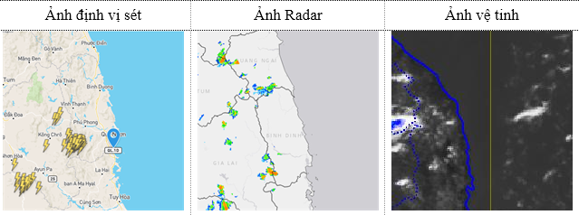 Tin cảnh báo dông sét (13h20 ngày 16/7)