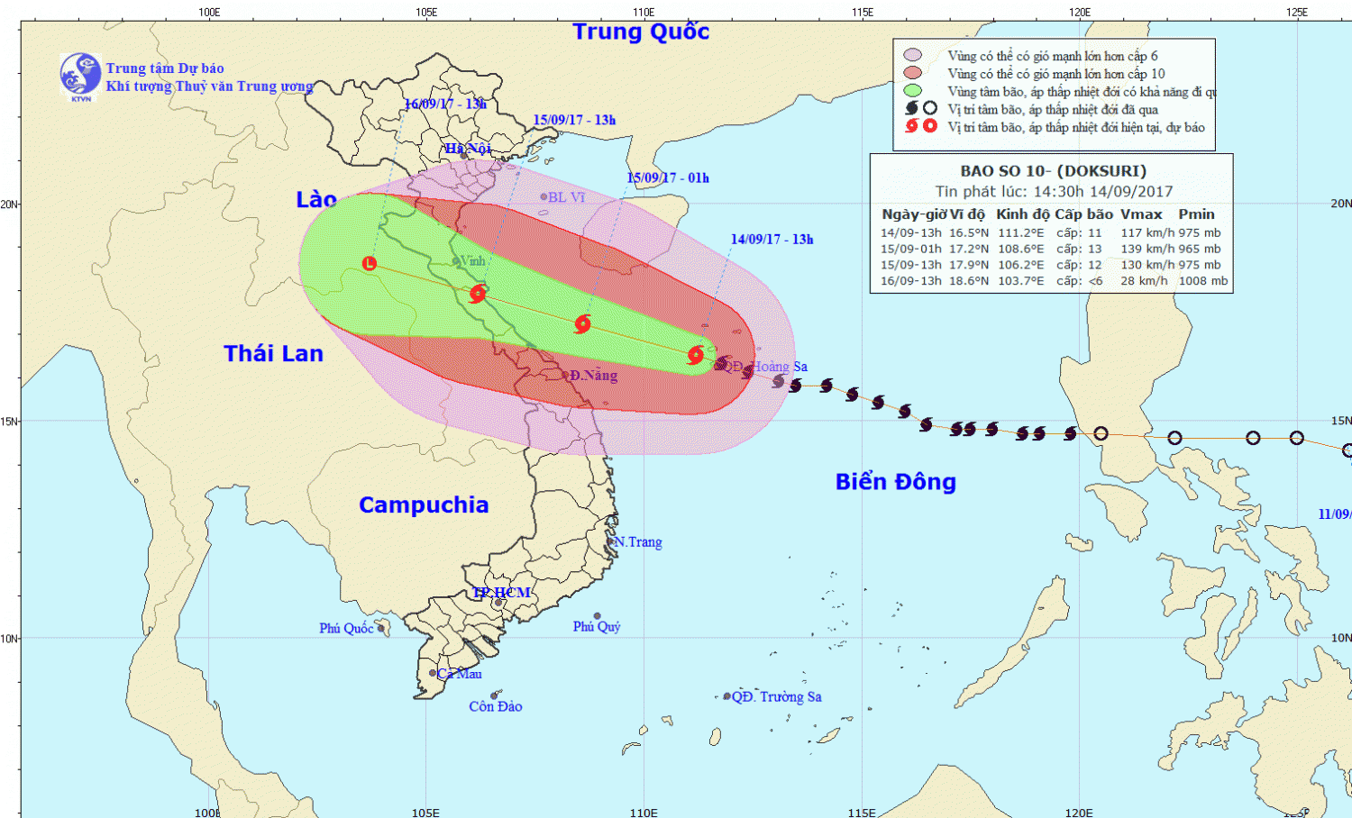 Tin bão khẩn cấp (cơn bão số 10)