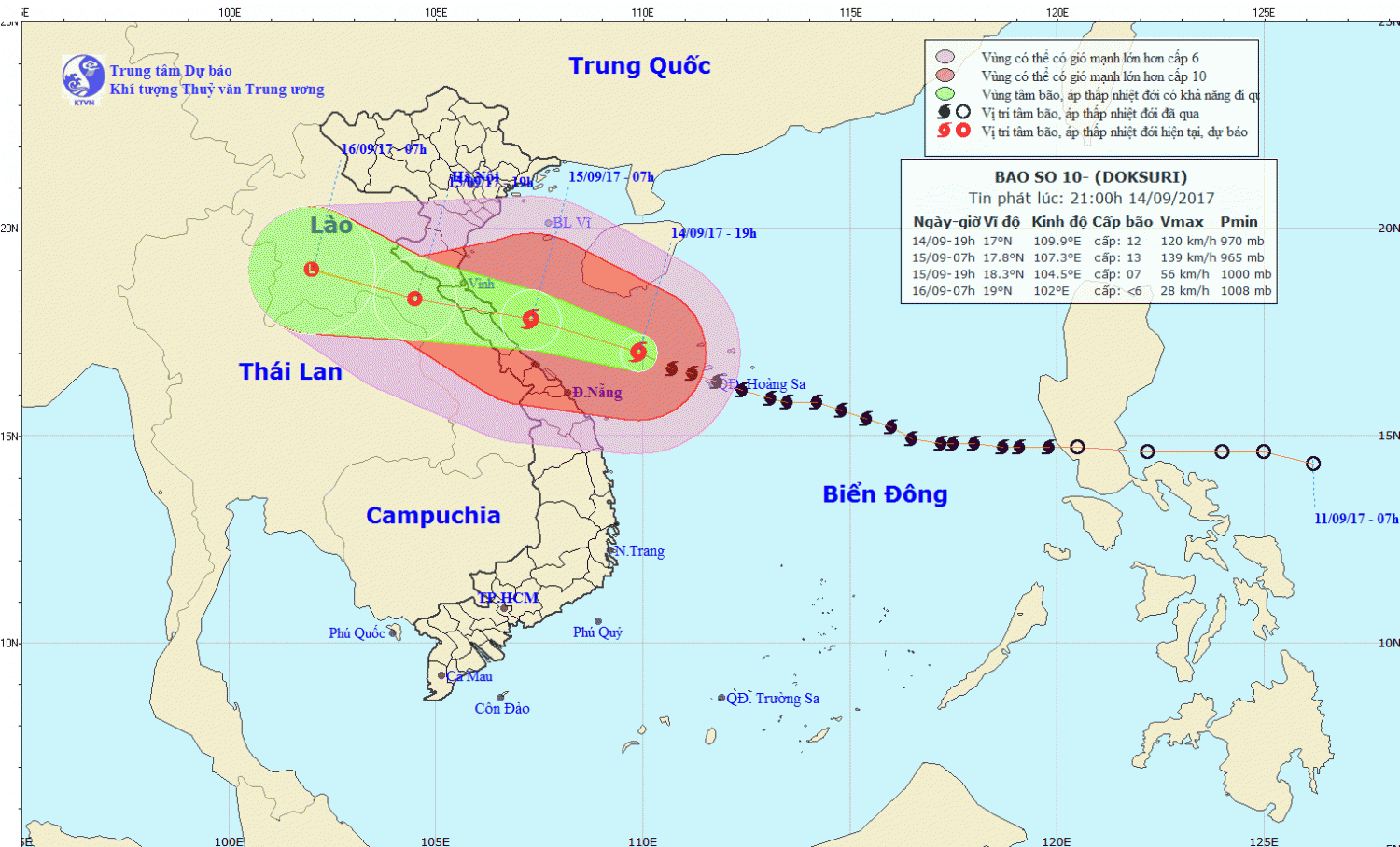 Tin bão khẩn cấp (cơn bão số 10)