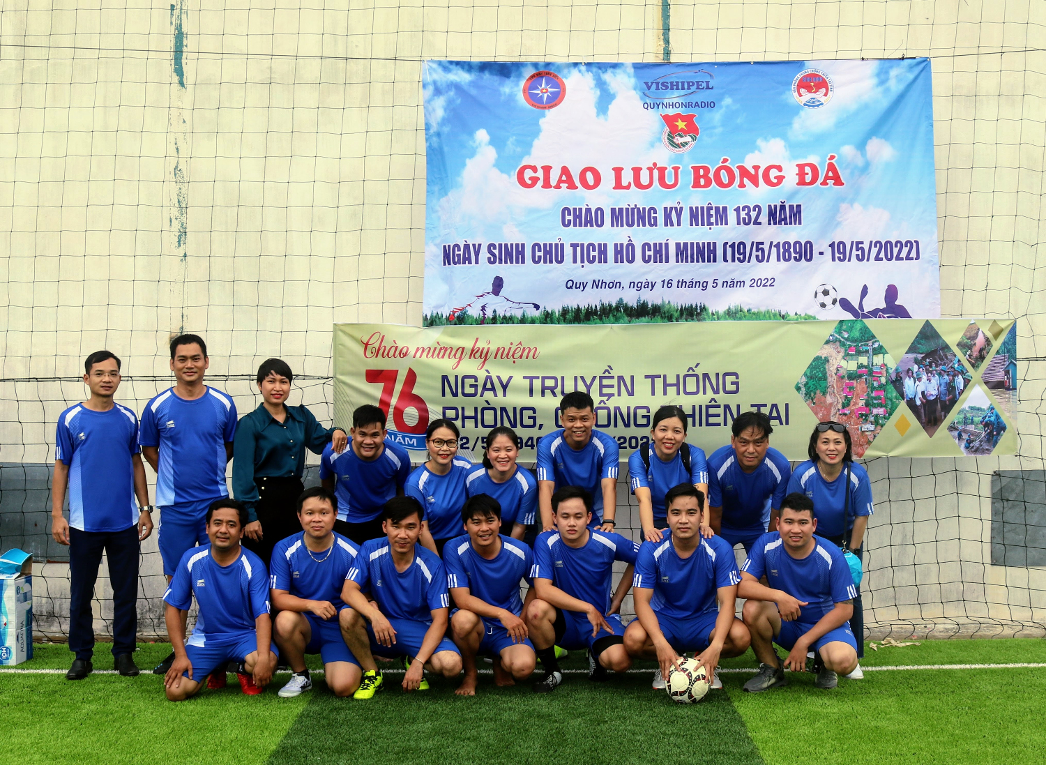 Giao lưu bóng đá giữa Văn phòng Thường trực PCTT với Quy Nhơn Radio và MRCC Đà Nẵng